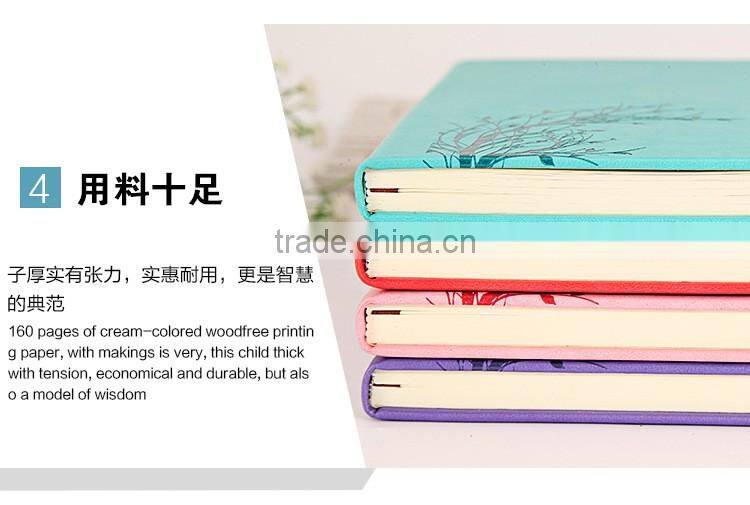 wholesale A6 PU cover custom printing logo office business notebook