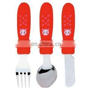 Colorful Cartoon Polished Tableware Of Stainless Steel Teaspoons for kids