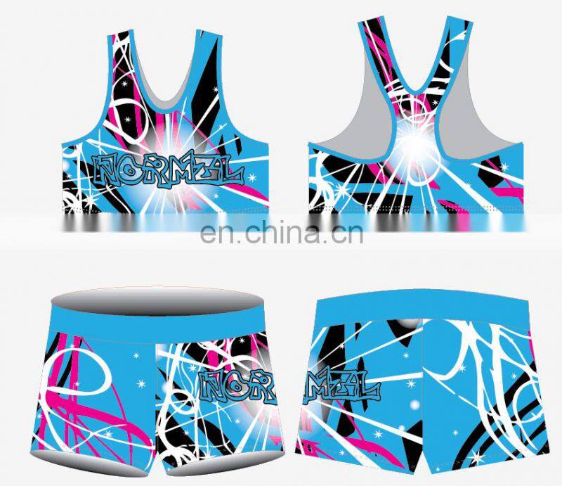New custom dsign dancewear new kids dance top shorts