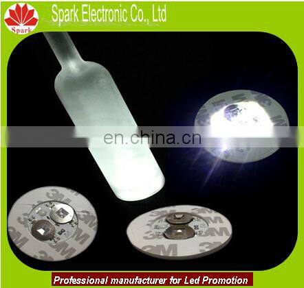 3M adhesive led sticker waterproof led bottle coaster
