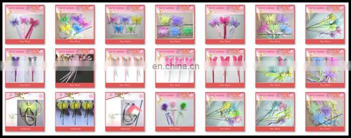 Silver glitter painting nylon flower garden stick decoration