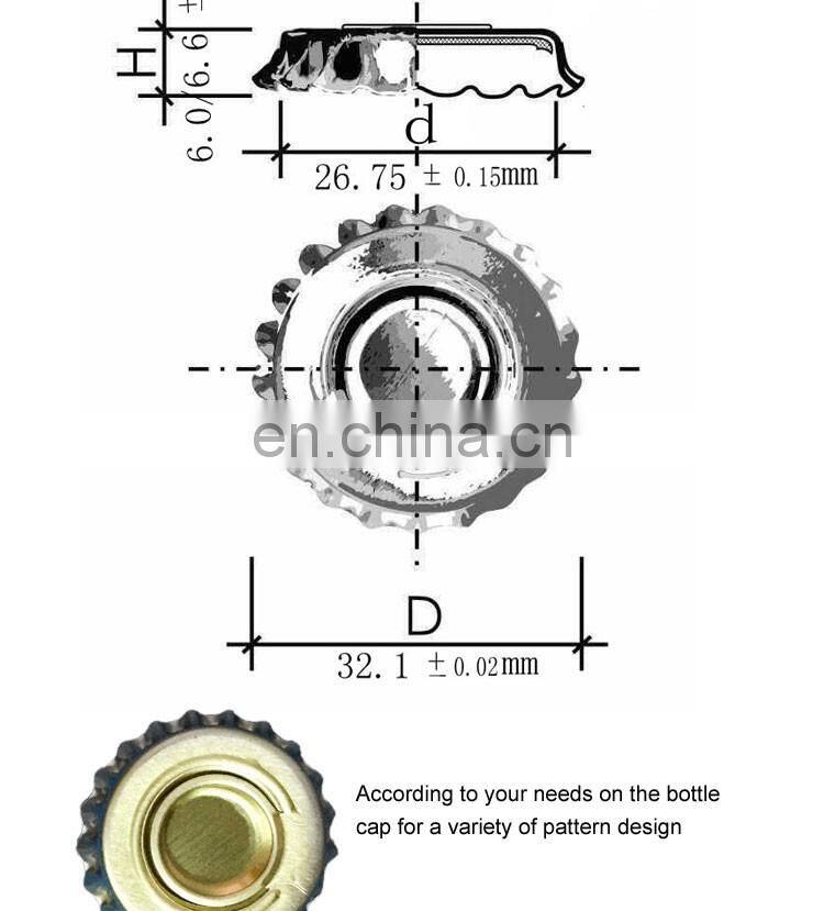 Cheap Beer Metal Cap for Juice and Veniger