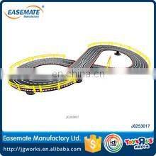 Hot sale railcar series plastic track toys car with hand generator