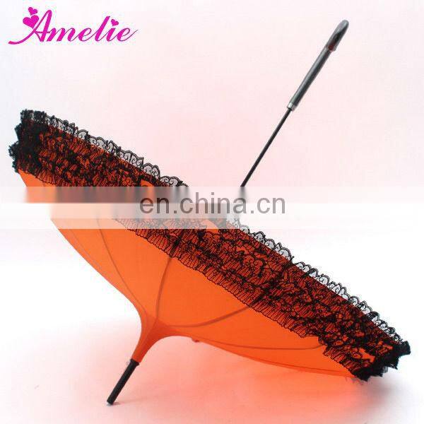 A0433 Pagoda lace edge rain umbrella