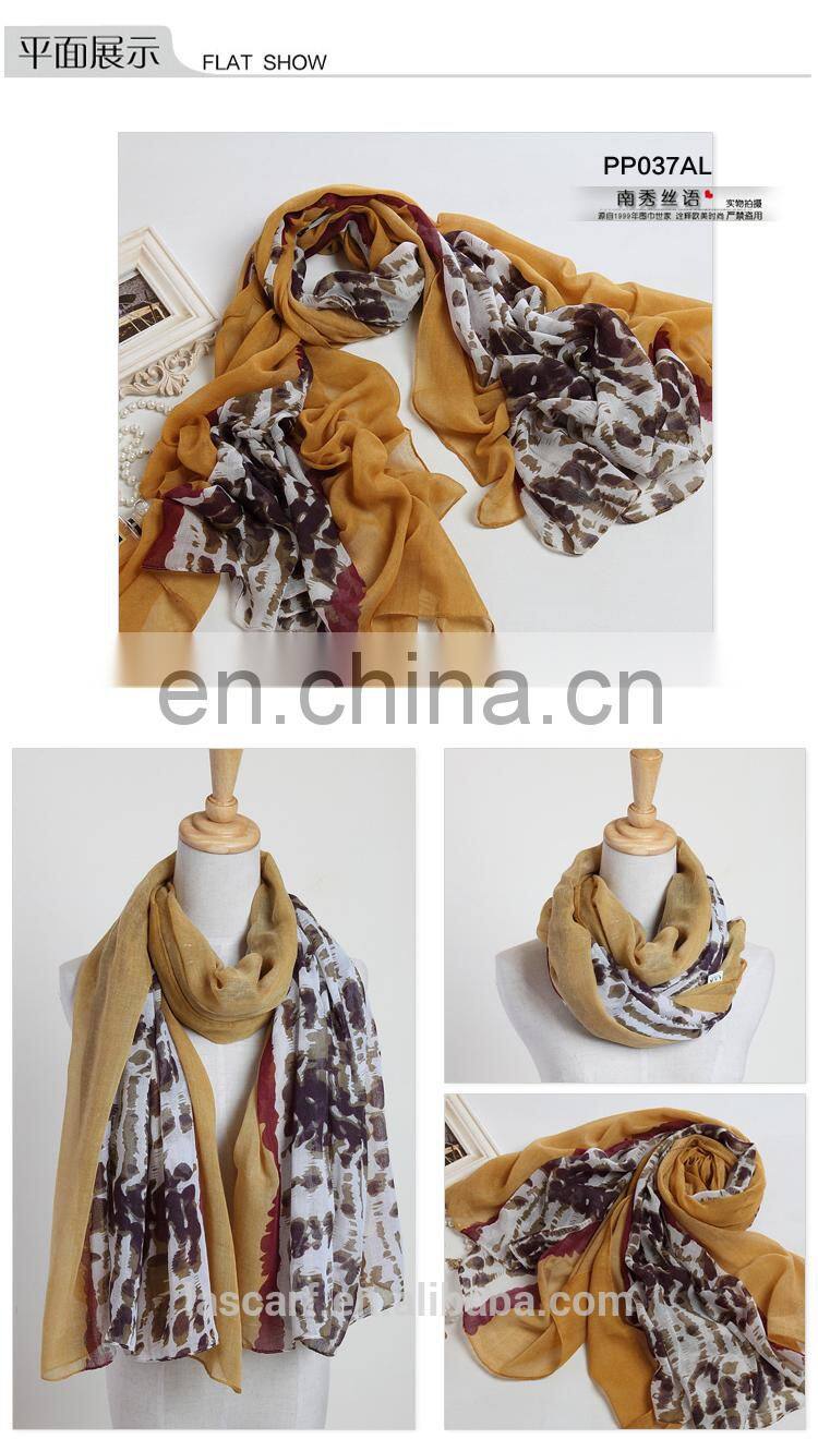 2015 Newest style fashion design long europe shawl scarf(PP037L)