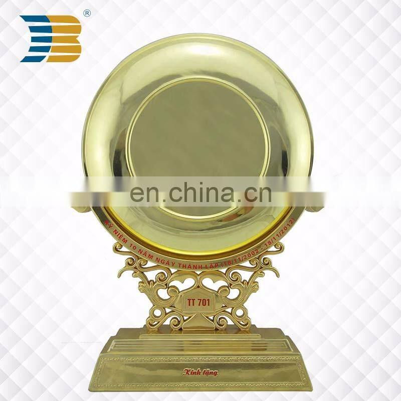 New custom vietnam anniversary souvenir metal plate