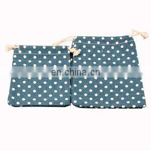 custom-made brand printable black drawstring cotton bag