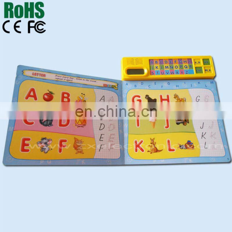 Customized Hardcover Children Sound Book & Reading Pen,Kids Touch English Talking Book