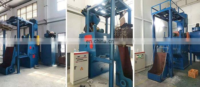 Crawler type wheel shot blasting machine aluminum