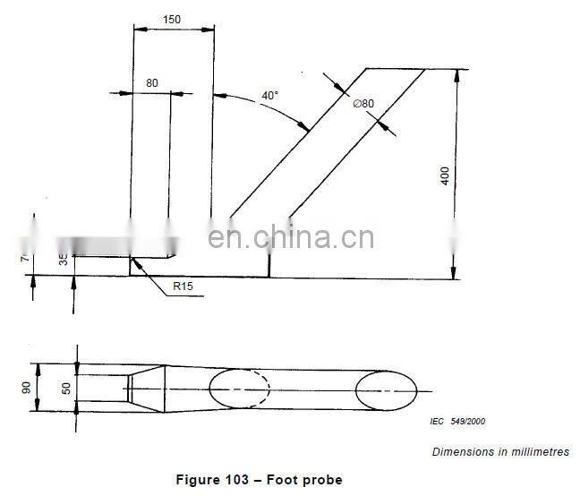 IEC 60335 U L 82 and U L 1447 Foot Probe feet probe test probe