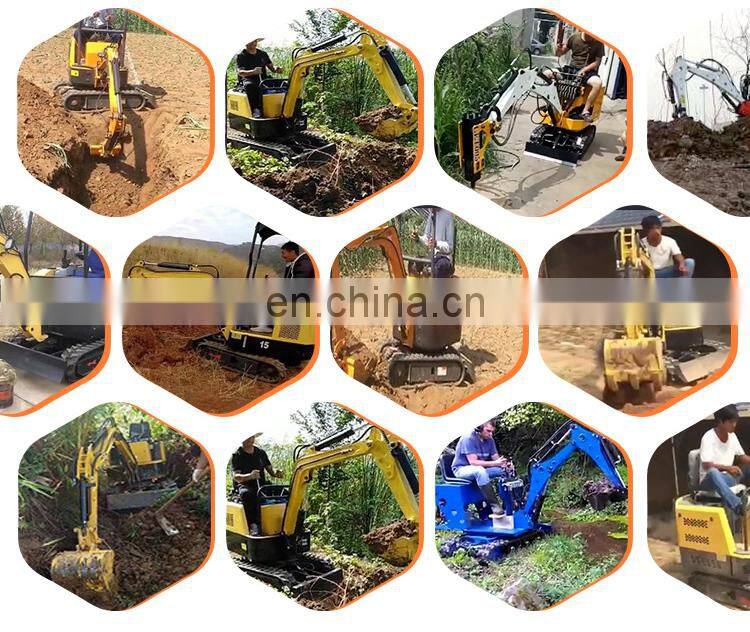 Low fuel consumption 2 ton mini agricultural excavator for sale