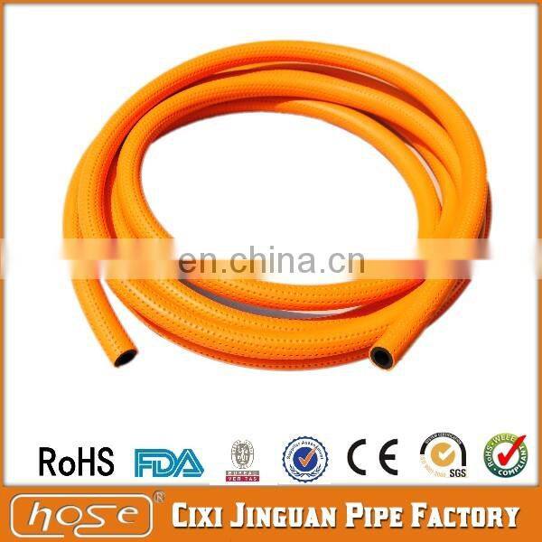 Gas Connection Hoses, PVC-P flexible metal gas connection hose gas hose with clamp