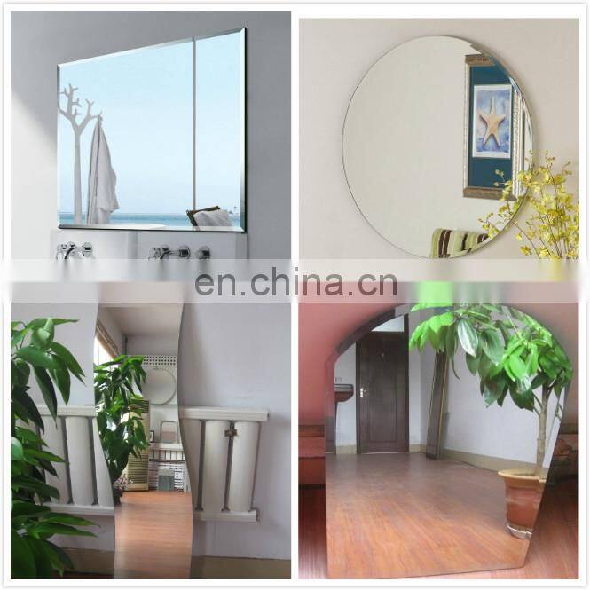 3mm 4mm 5mm 6mm Safety Mirror Glass With Vinyl Film Back CAT II