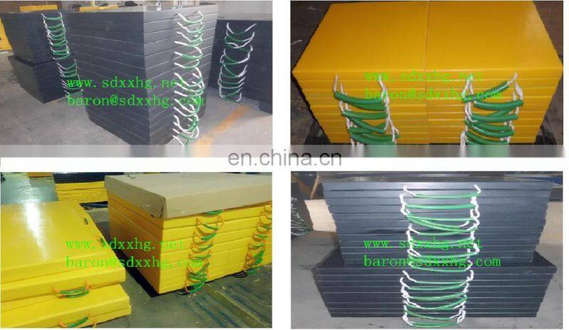 uhmwpe crane outrigger pad, 1000X1000X60 UHMWPE outrigger pad in high quality and competitive price