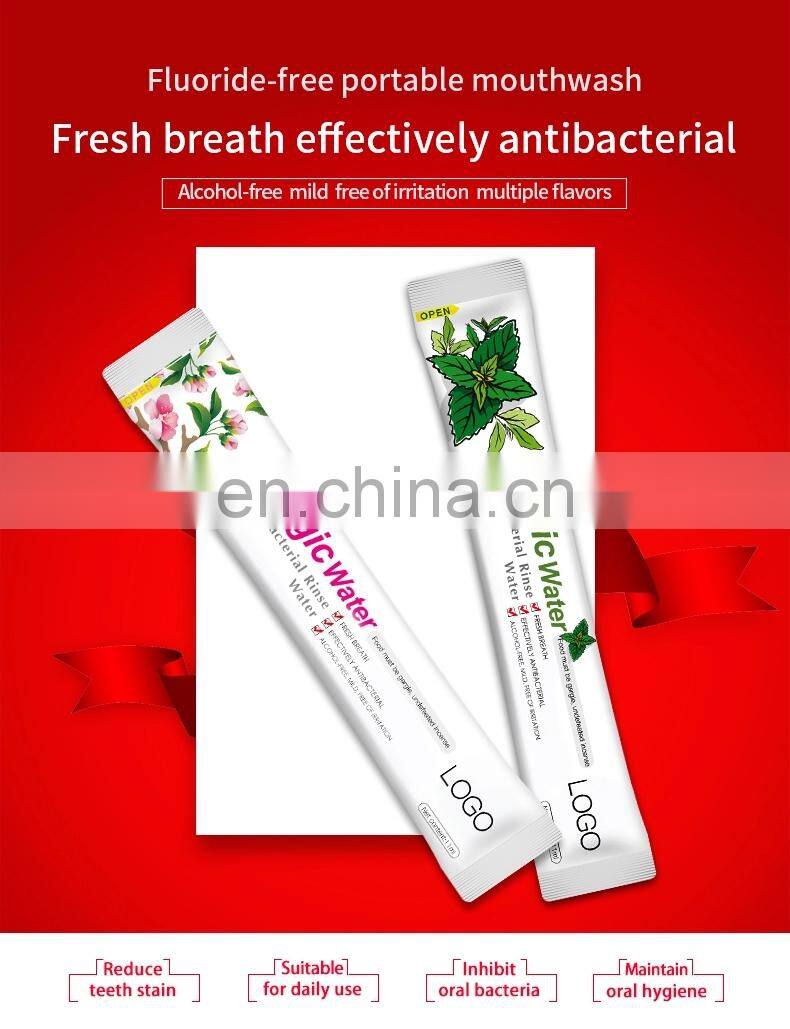 Mouthwash Good Breath Helper Single Use Mouth Wash For Travel