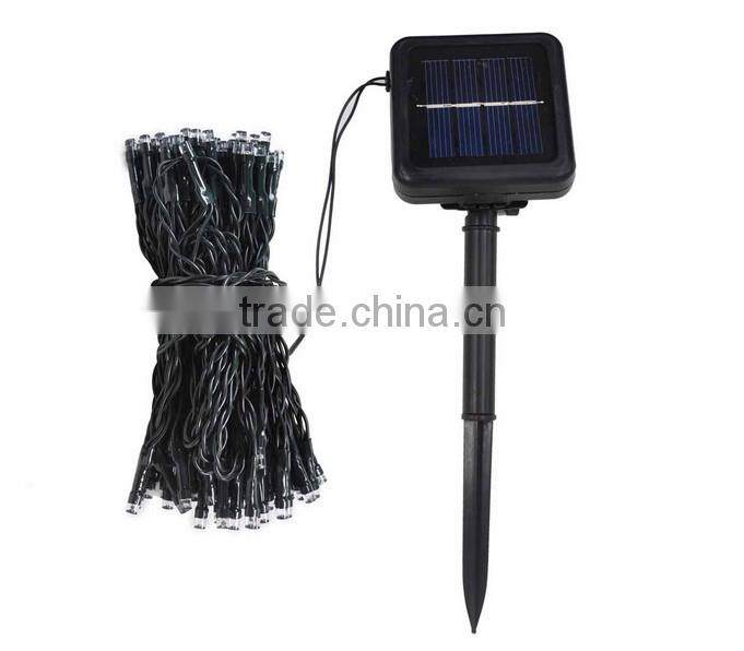 solar powered led string light for Christmas and garden decoration with solar pannel