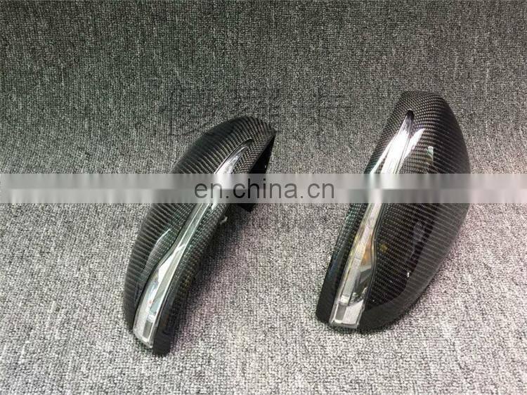 C class w205 S class w222 carbon finber mirror cover with LED light fit for C260 C200 C180 C63 S65 carbon led mirror cover