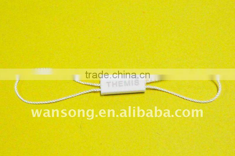 clothes security string seal with logo desia, embossed logo seal