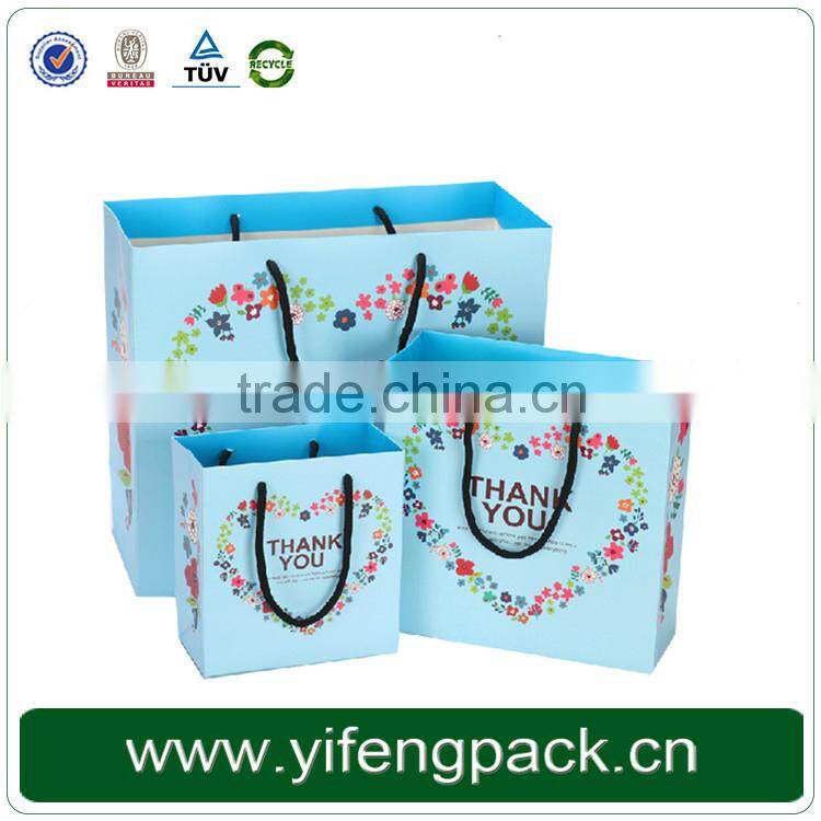 High Quality Glossy Candle Paper Bag With Color Printing
