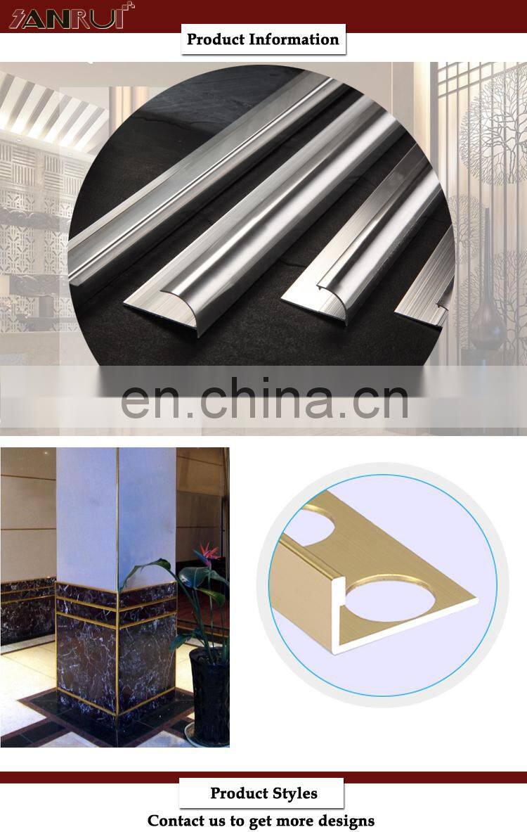 good quantity cheap price round edge aluminum or PVC tile trim