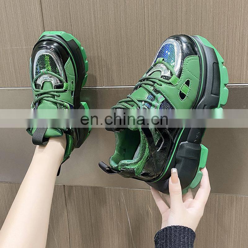 Factory direct sale Christmas high-top thick-soled luxury fashion all-match trend custom leather shoes breathable sneakers