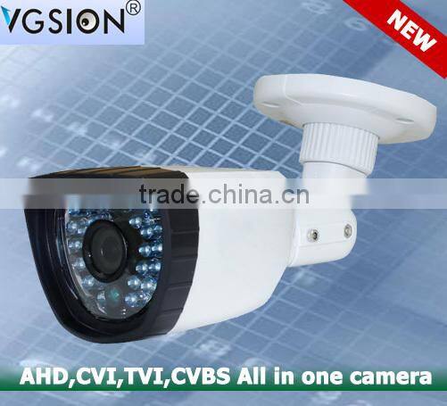 Hot design for HD 720P Cmos Sensor TVI-AHD-CVI-CVBS All in one Bullet Camera