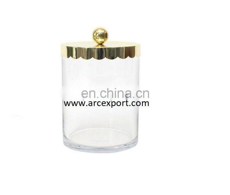 Luxury Lilly Lid Metal & Glass Canister