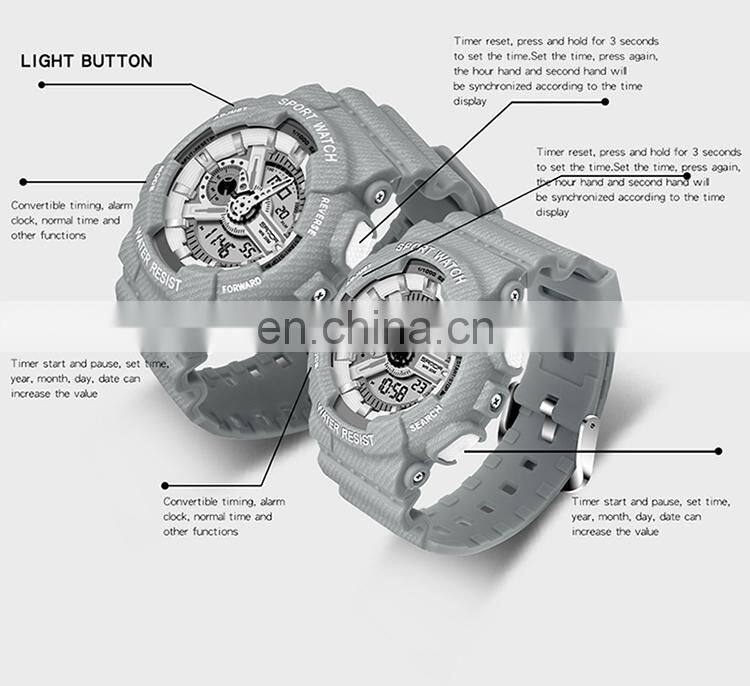 Wholesale Cheap Reloj Masculino Wristwatch Waterproof Sports Analog Digital Watches Mens Luxury Watches