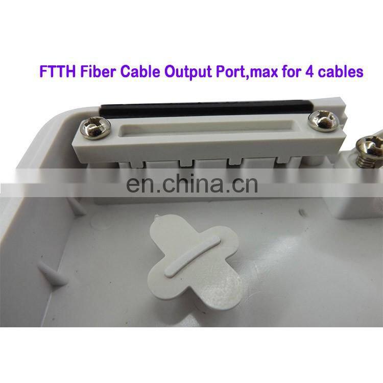 6 cores FTTH outdoor waterproof PLC Splitter fiber optic terminal distribution box ftth