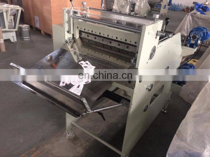 full automatic adhesive sticker cutting machine with two unwind shaft