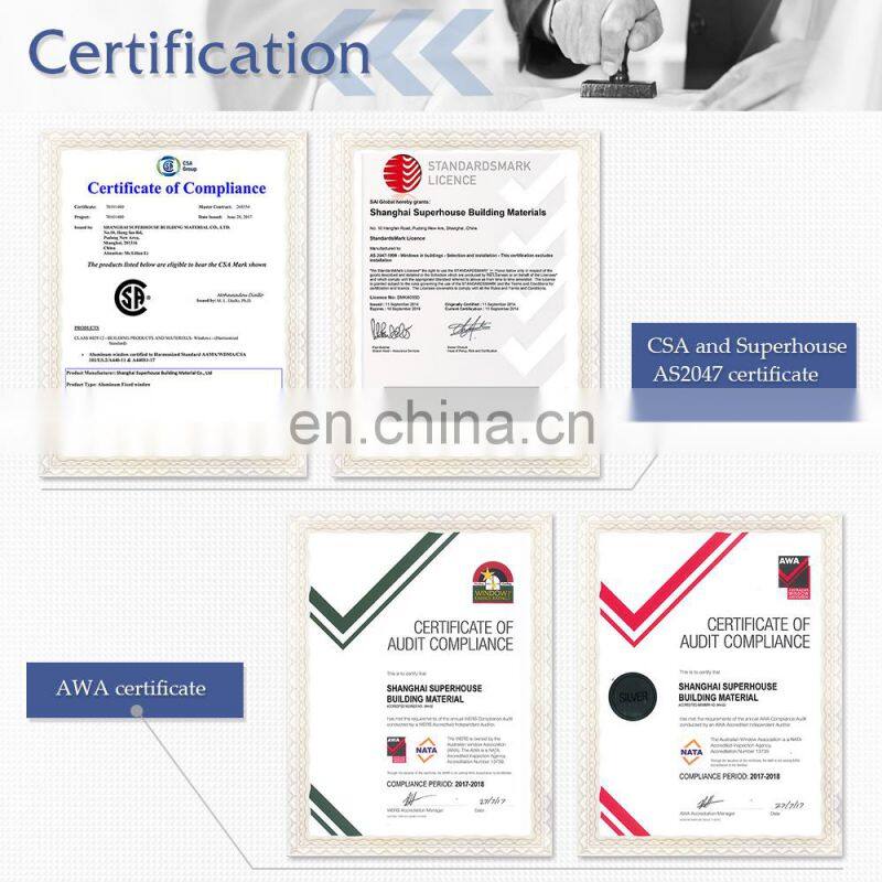 Superhouse Hurricane Proof NOA NFRC AS2047 Standard Safety Glass Aluminium White Aluminum Sliding Doors