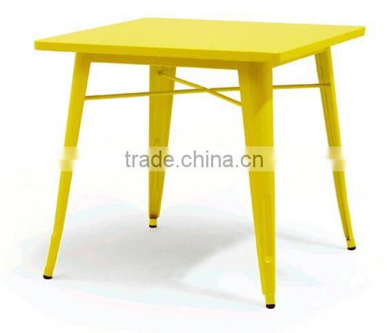hot sale yellow color metal high table by Xavier pauchard for dining room