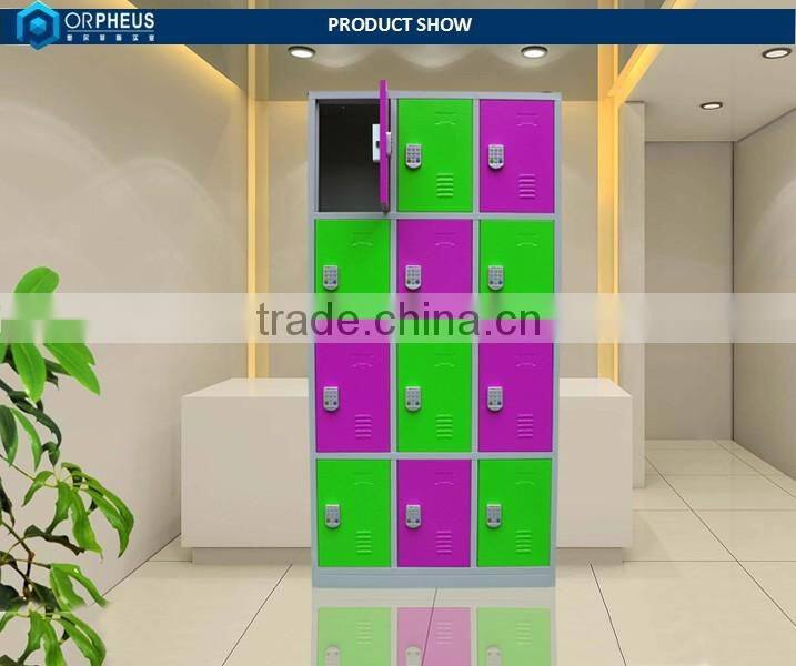 Mixture Colour Steel Locker Train Station Intelligent Parcel Dilivery Locker Public Storage Locker For Fitness Center