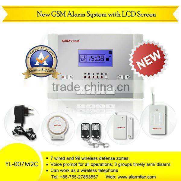 hot sale latest GSM Alarm System gsm security wireless smart security alarm system YL-007M2C