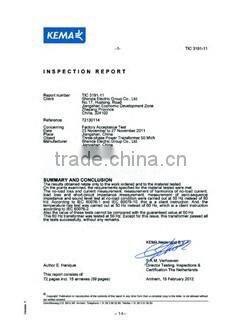 20kV 1250KVA SC(B) Type cast-resin Dry Transformer