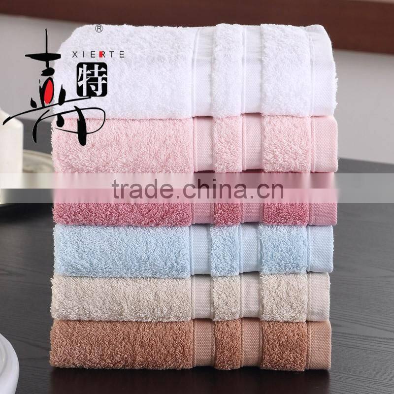 5 Star Hotel Standards 100% cotton Fiber satin Yarn Dyed FaceTowel