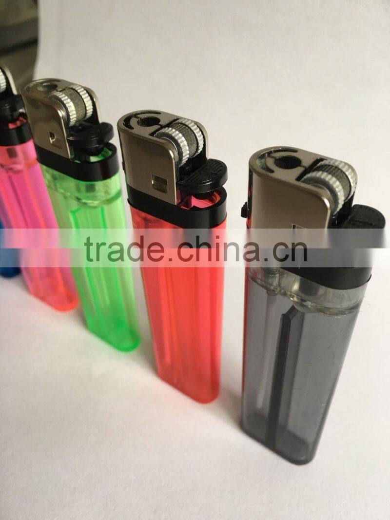 cheap ISO9994&EN13869 disposable flint clear cigarette plastic lighter FH-002