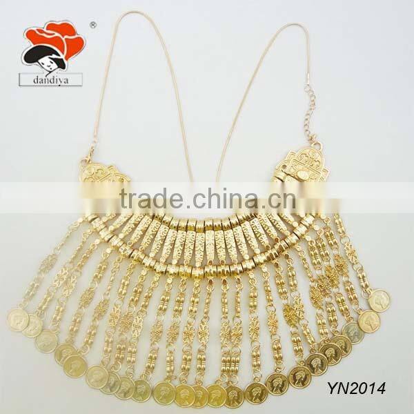 Blue Color Glass beads ,handmade beads with arrow necklace