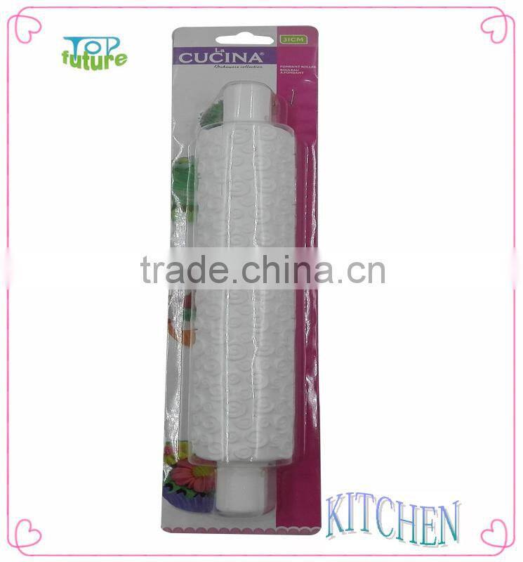 Food grade plastic custom cake fondant rolling pin