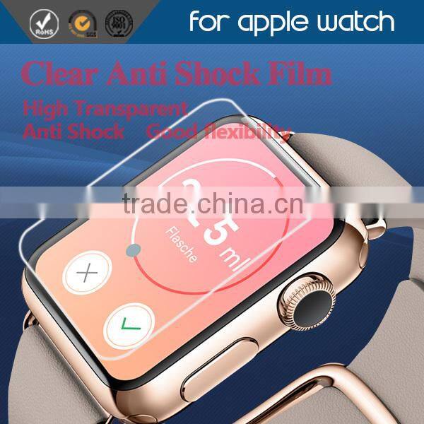 5-6H hardness ultra clear anti shock screen protector for Apple iwatch
