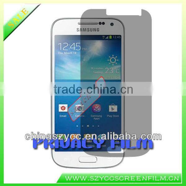 2013 Anti-spy Privacy Screen Protector For Samsung Galaxy S4 mini Accept PayPal