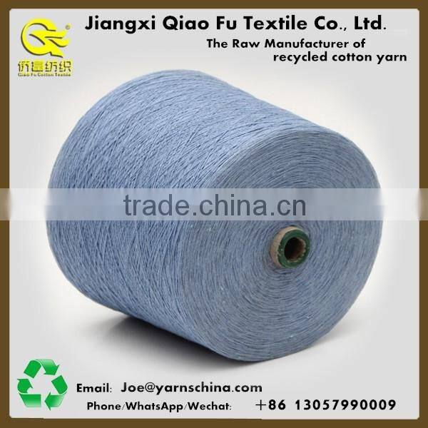 Ne6s/1 recycled cotton yarn for construction site use gloves