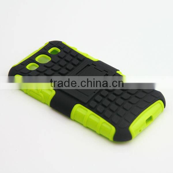 Wholesale 2013 newest products, 2 in 1 hybrid cases for Samsung Galaxy S3 i9300, Hybrid cases with stand function