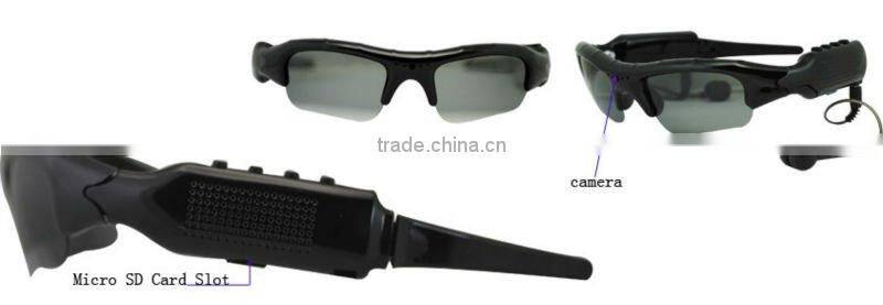 2012 new cheap DVR MP3 Sunglasses, 2.0 mage support TF/MicroSD
