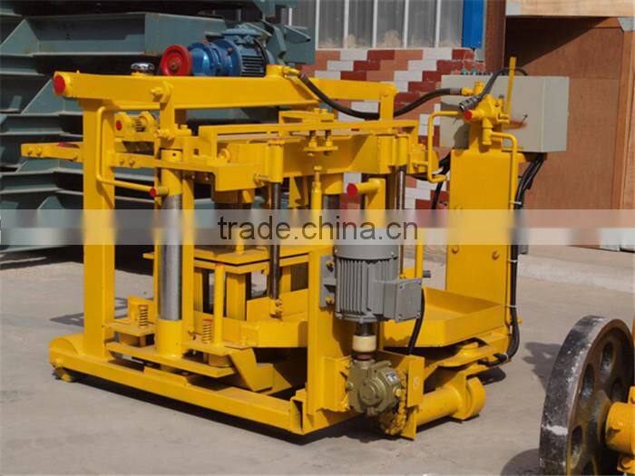 QT40-3a Egg Layer Moving Concrete litter block maker machine inusa