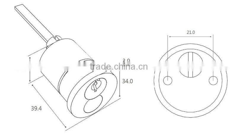Schlage LFIC Rim Cylinder Housing for Panic bar