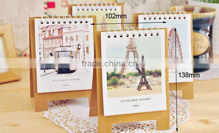 2016 cute desk calendar printing