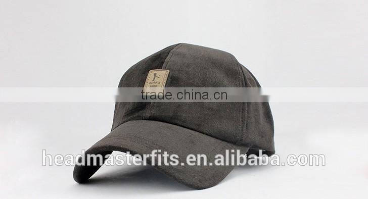 Custom Sports Hemp Caps Washed denim 6 panel Baseball Cap From China