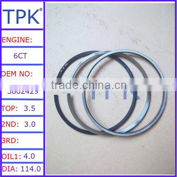 NT855 piston ring set, 3801056 4089810