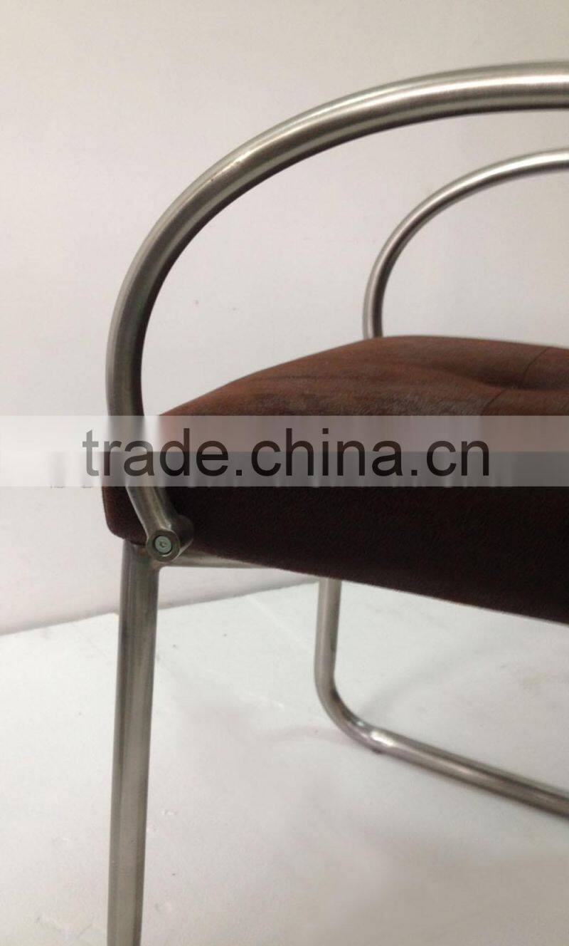 2014 Hot sale stainless steel leather dining chair (SZ-DC040)